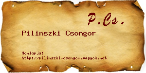 Pilinszki Csongor névjegykártya